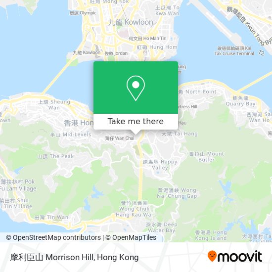 摩利臣山 Morrison Hill map