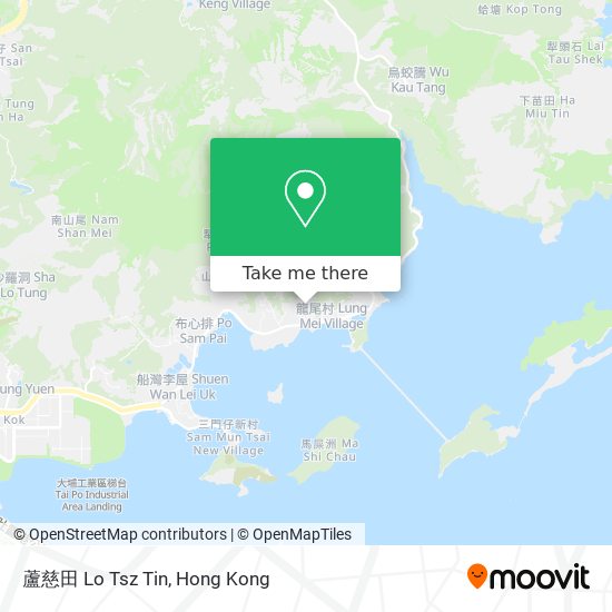 蘆慈田 Lo Tsz Tin map
