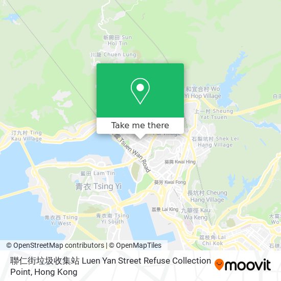 聯仁街垃圾收集站 Luen Yan Street Refuse Collection Point map