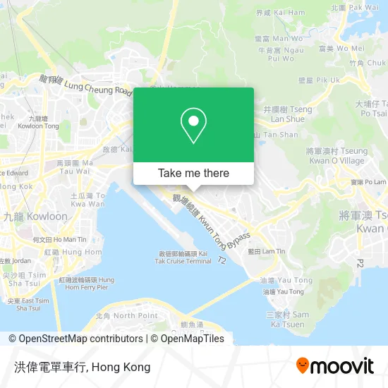 洪偉電單車行地圖