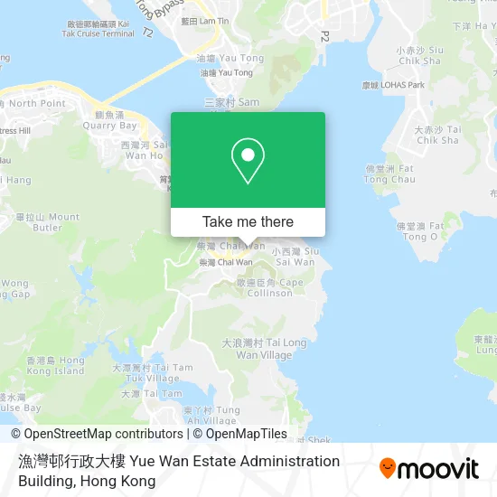 漁灣邨行政大樓 Yue Wan Estate Administration Building map