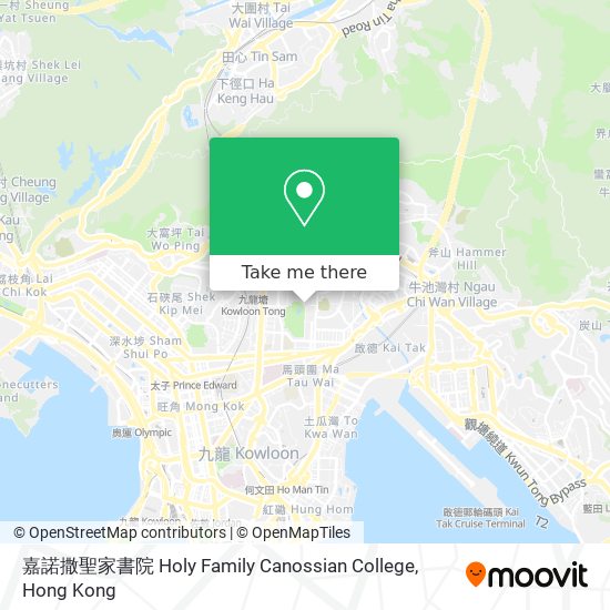 嘉諾撒聖家書院 Holy Family Canossian College map