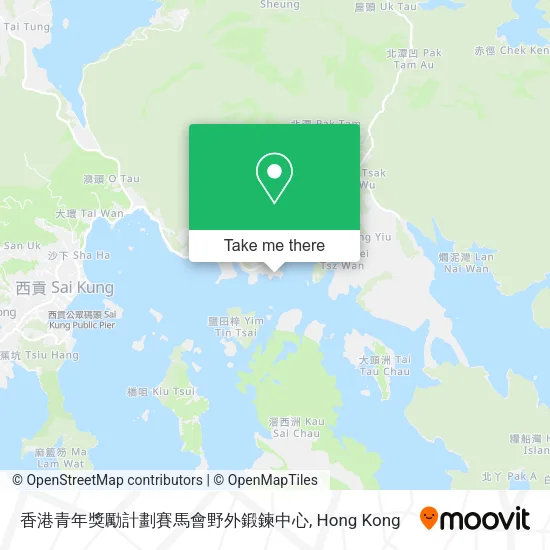 香港青年獎勵計劃賽馬會野外鍛鍊中心地圖