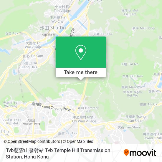 Tvb慈雲山發射站  Tvb Temple Hill Transmission Station map