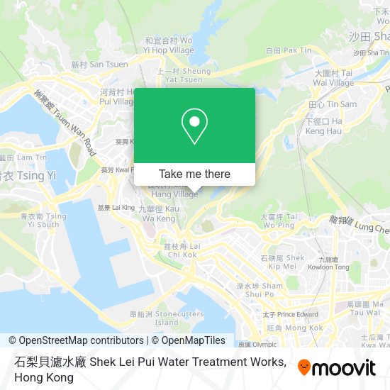 石梨貝濾水廠 Shek Lei Pui Water Treatment Works地圖