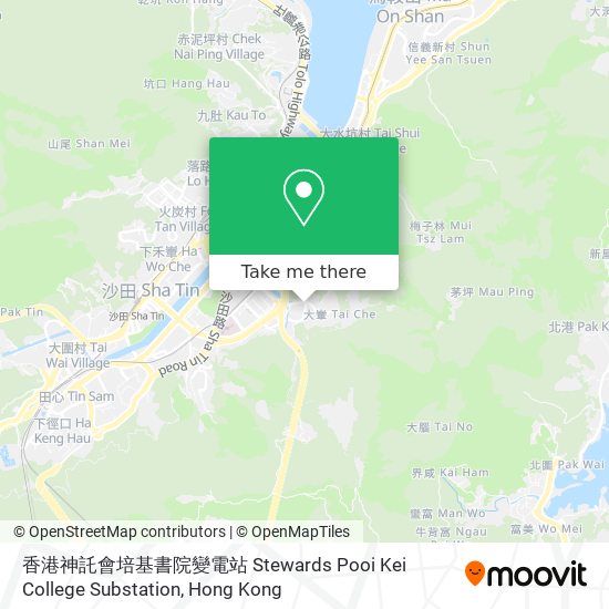 香港神託會培基書院變電站 Stewards Pooi Kei College Substation map