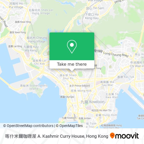 喀什米爾咖喱屋 A. Kashmir Curry House map