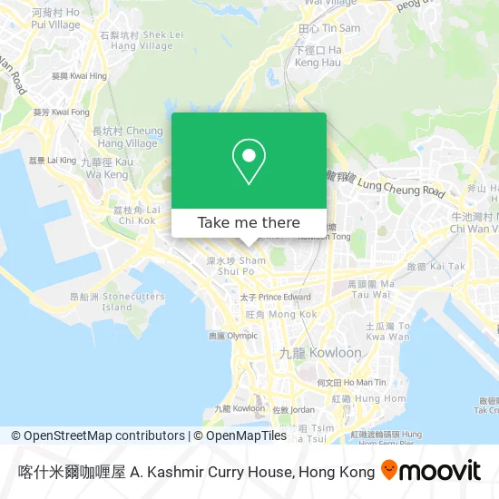 喀什米爾咖喱屋 A. Kashmir Curry House map