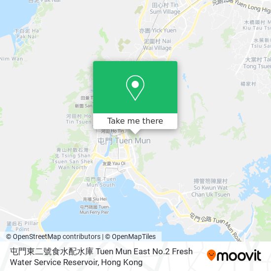 屯門東二號食水配水庫 Tuen Mun East No.2 Fresh Water Service Reservoir map