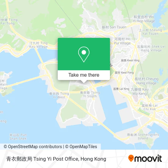 青衣郵政局 Tsing Yi Post Office map