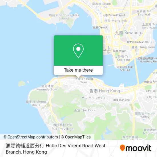 滙豐德輔道西分行 Hsbc Des Voeux Road West Branch map