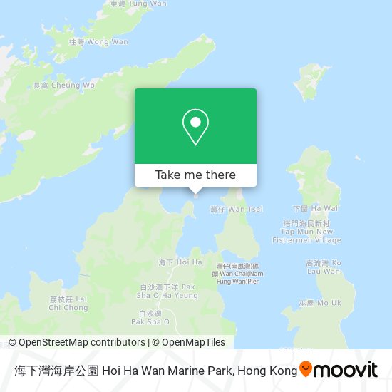 海下灣海岸公園 Hoi Ha Wan Marine Park地圖