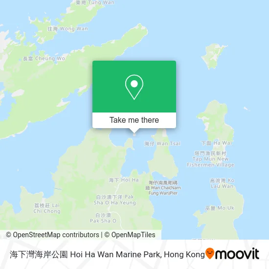 海下灣海岸公園 Hoi Ha Wan Marine Park map