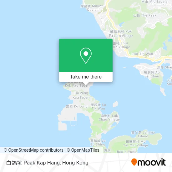 白鴿坑 Paak Kap Hang map