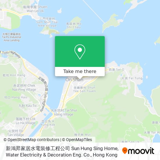 新鴻昇家居水電裝修工程公司 Sun Hung Sing Home, Water Electricity & Decoration Eng. Co. map