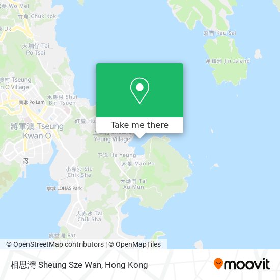 相思灣 Sheung Sze Wan map