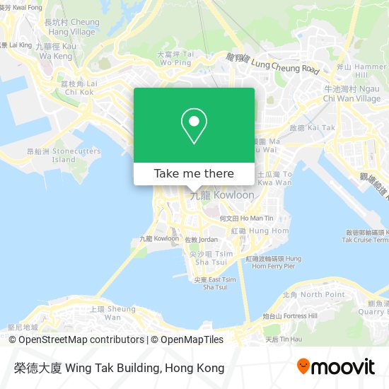 榮德大廈 Wing Tak Building map