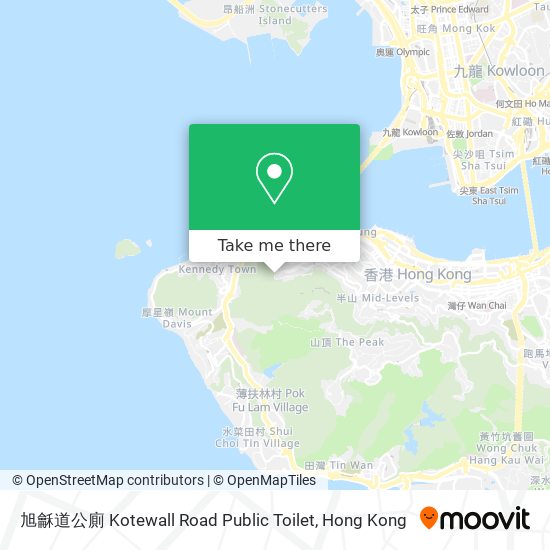 旭龢道公廁 Kotewall Road Public Toilet地圖