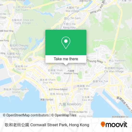 歌和老街公園 Cornwall Street Park地圖