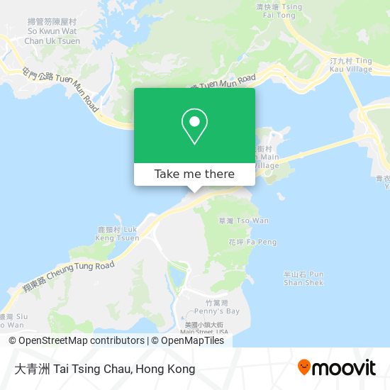 大青洲 Tai Tsing Chau地圖