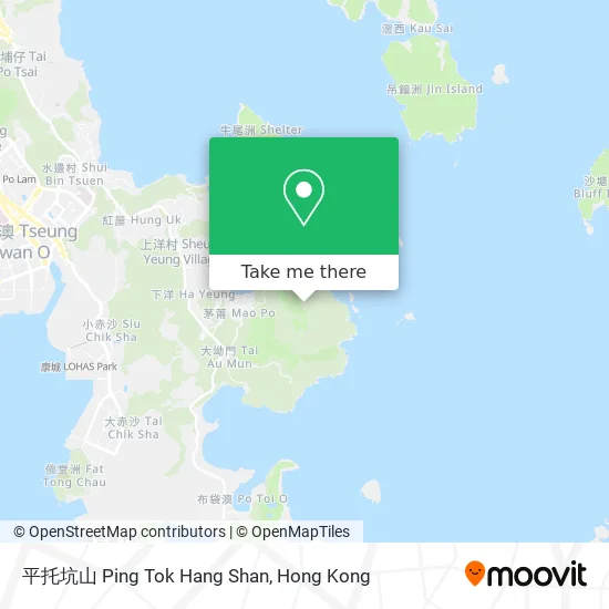 平托坑山 Ping Tok Hang Shan map