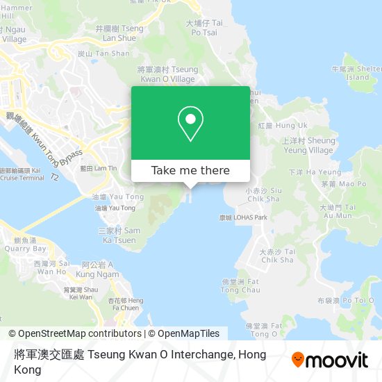 將軍澳交匯處 Tseung Kwan O Interchange map