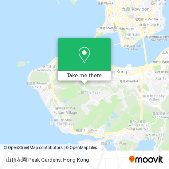 山頂花園 Peak Gardens map