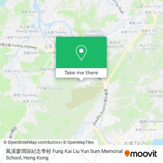 鳳溪廖潤琛紀念學校 Fung Kai Liu Yun Sum Memorial School map