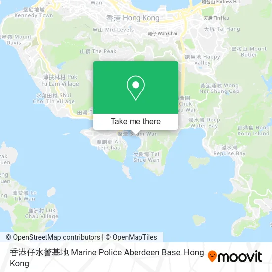 香港仔水警基地 Marine Police Aberdeen Base map