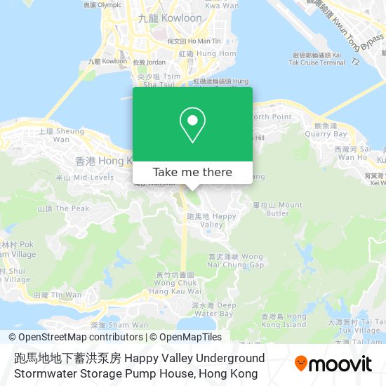 跑馬地地下蓄洪泵房 Happy Valley Underground Stormwater Storage Pump House地圖