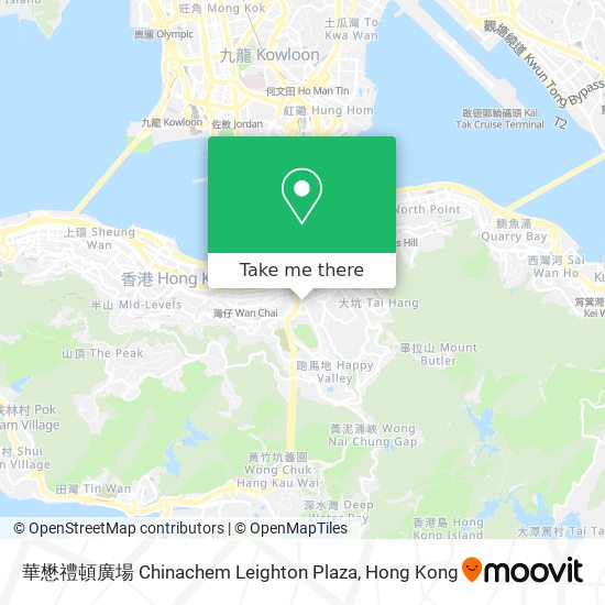 華懋禮頓廣場 Chinachem Leighton Plaza map