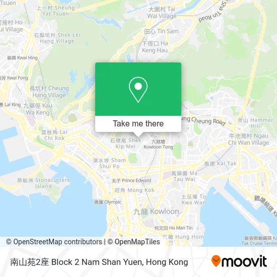 南山苑2座 Block 2 Nam Shan Yuen map