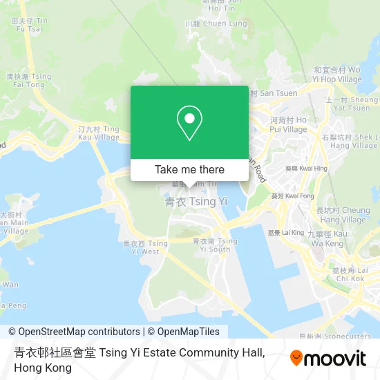 青衣邨社區會堂 Tsing Yi Estate Community Hall地圖