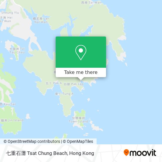 七重石灘 Tsat Chung Beach map