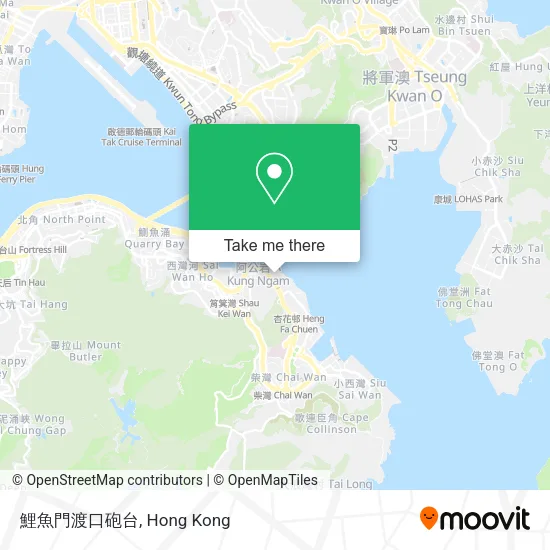 鯉魚門渡口砲台 map