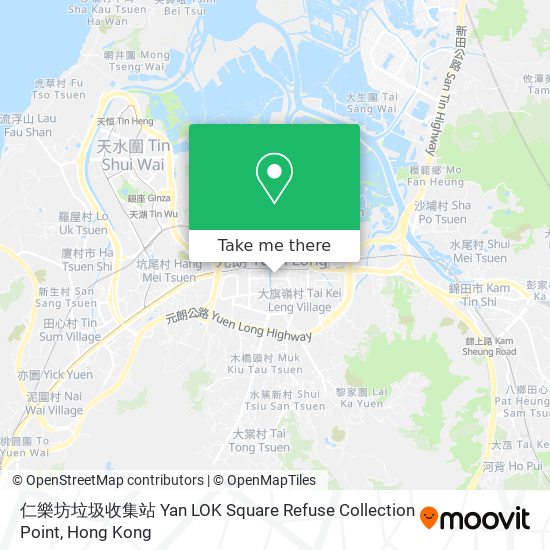 仁樂坊垃圾收集站 Yan LOK Square Refuse Collection Point地圖