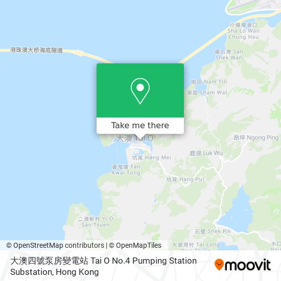 大澳四號泵房變電站 Tai O No.4 Pumping Station Substation map