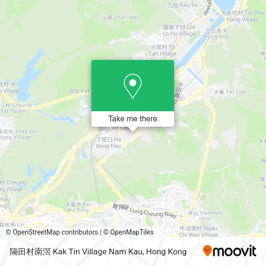 隔田村南滘 Kak Tin Village Nam Kau map