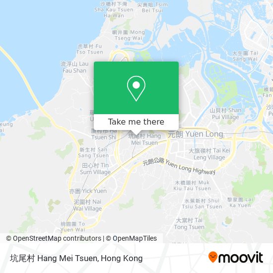 坑尾村 Hang Mei Tsuen map