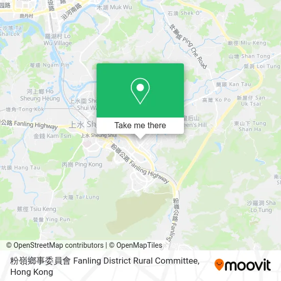 粉嶺鄉事委員會 Fanling District Rural Committee map