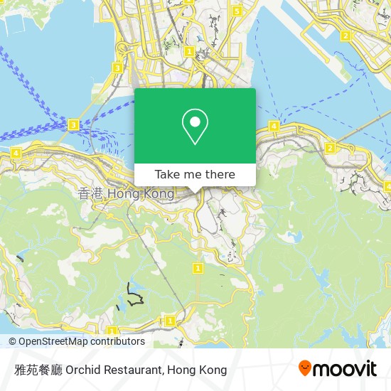 雅苑餐廳 Orchid Restaurant map