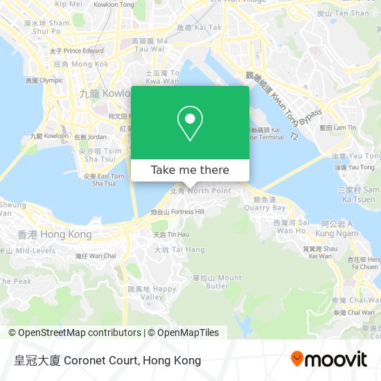 皇冠大廈 Coronet Court map
