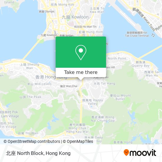 北座 North Block map