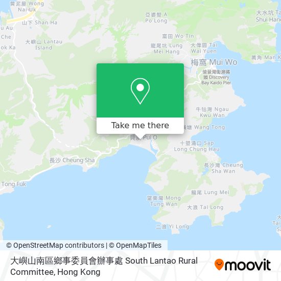 大嶼山南區鄉事委員會辦事處 South Lantao Rural Committee map