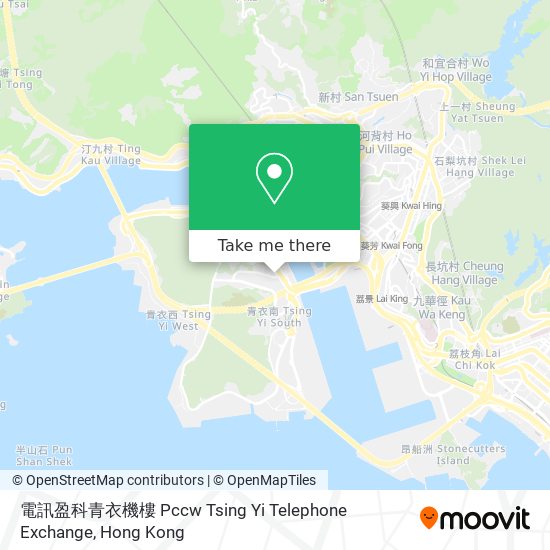 電訊盈科青衣機樓 Pccw Tsing Yi Telephone Exchange地圖