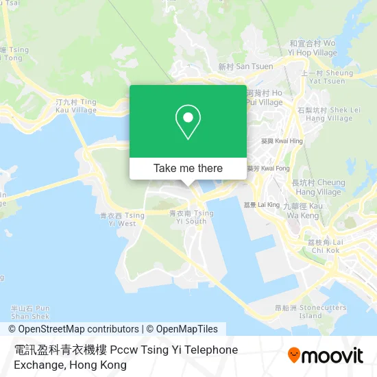 電訊盈科青衣機樓 Pccw Tsing Yi Telephone Exchange地圖