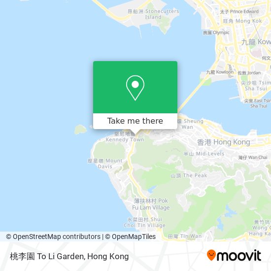 桃李園 To Li Garden map