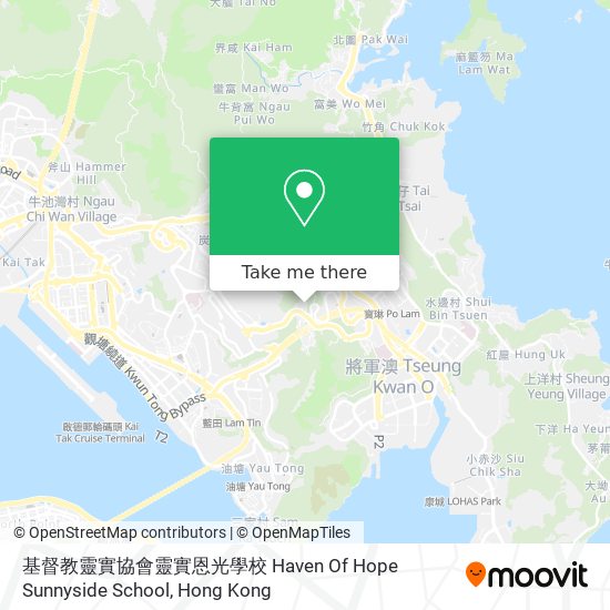 基督教靈實協會靈實恩光學校 Haven Of Hope Sunnyside School map