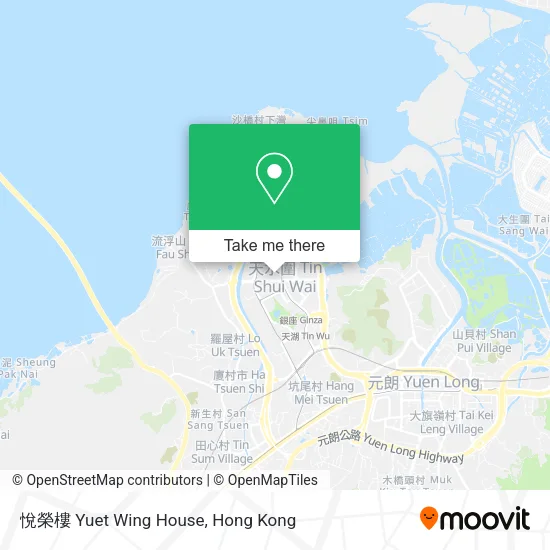 悅榮樓 Yuet Wing House map