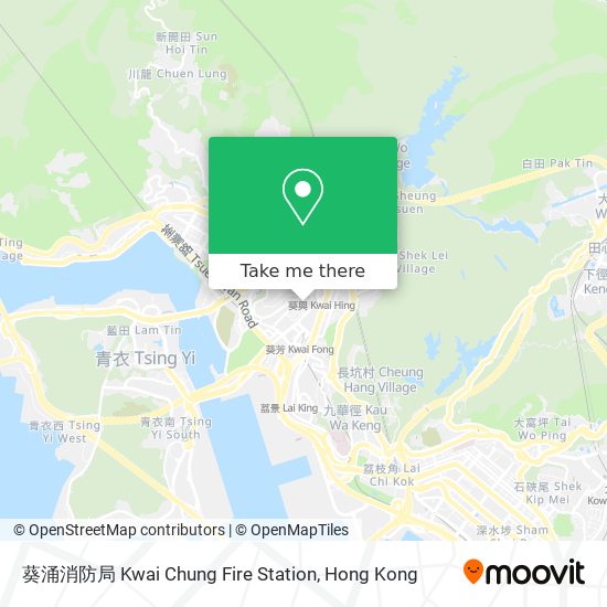 葵涌消防局 Kwai Chung Fire Station map